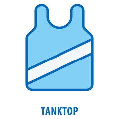 Tanktop Icon simple and easy to edit for your design elements
