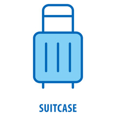 Obraz premium Suitcase Icon simple and easy to edit for your design elements