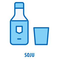 Soju Icon simple and easy to edit for your design elements