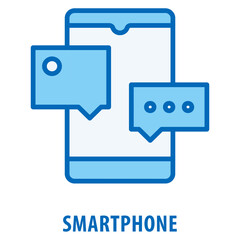 Smartphone Icon simple and easy to edit for your design elements