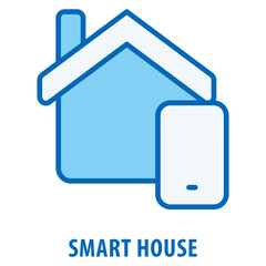 Smart house Icon simple and easy to edit for your design elements