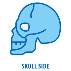 Obraz premium skull side Icon simple and easy to edit for your design elements
