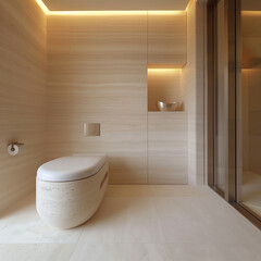 Minimalist Guest Loo Feel: Simplified Elegance for Visitor Comfort
