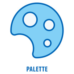 Fototapeta premium Palette Icon simple and easy to edit for your design elements