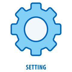 Setting Icon simple and easy to edit for your design elements