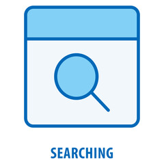 Searching Icon simple and easy to edit for your design elements
