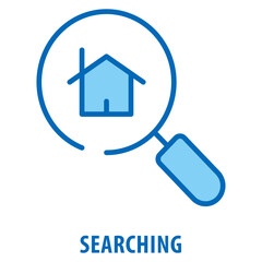 Searching Icon simple and easy to edit for your design elements