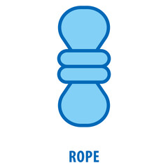 Rope Icon simple and easy to edit for your design elements