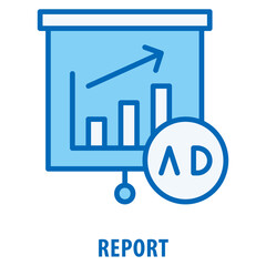 Report Icon simple and easy to edit for your design elements