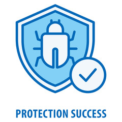 Protection Success Icon simple and easy to edit for your design elements