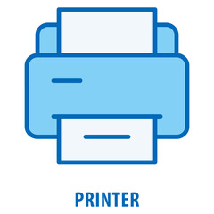 Printer Icon simple and easy to edit for your design elements