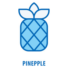 Pinepple Icon simple and easy to edit for your design elements