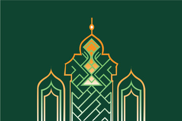 illustration of a arabic background  vector