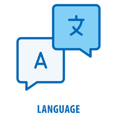 Language Icon simple and easy to edit for your design elements