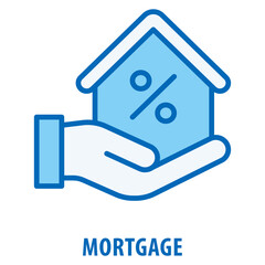 mortgage Icon simple and easy to edit for your design elements