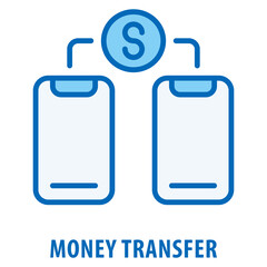 Money Transfer Icon simple and easy to edit for your design elements