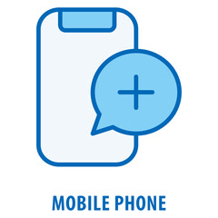 Fototapeta premium Mobile phone Icon simple and easy to edit for your design elements