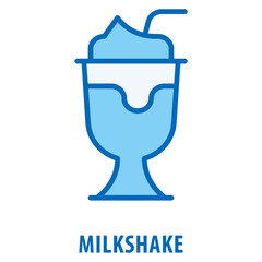 Milkshake Icon simple and easy to edit for your design elements