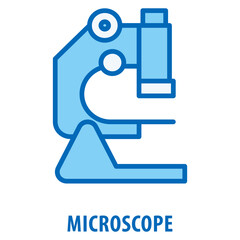 Obraz premium Microscope Icon simple and easy to edit for your design elements