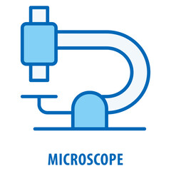 Microscope Icon simple and easy to edit for your design elements