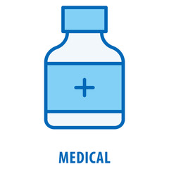 Obraz premium Medical Icon simple and easy to edit for your design elements
