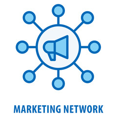 Marketing Network Icon simple and easy to edit for your design elements