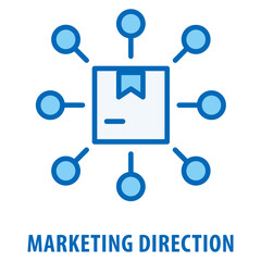 Marketing direction Icon simple and easy to edit for your design elements