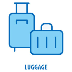 Luggage Icon simple and easy to edit for your design elements