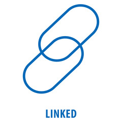 Linked Icon simple and easy to edit for your design elements