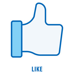 Obraz premium Like Icon simple and easy to edit for your design elements