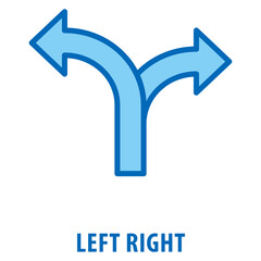 Left Right Icon simple and easy to edit for your design elements