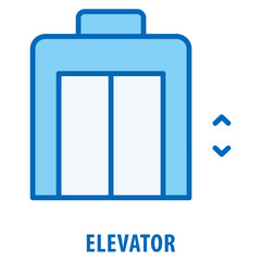 Elevator Icon simple and easy to edit for your design elements