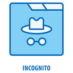 Incognito Icon simple and easy to edit for your design elements