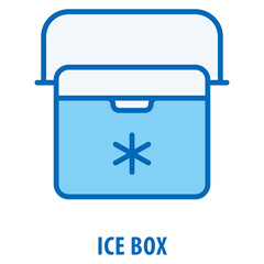 Ice box Icon simple and easy to edit for your design elements