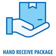 hand receive package Icon simple and easy to edit for your design elements
