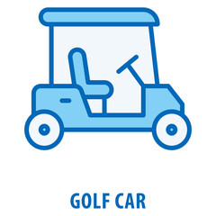 Golf Car Icon simple and easy to edit for your design elements