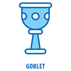 Goblet Icon simple and easy to edit for your design elements