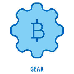 Gear Icon simple and easy to edit for your design elements