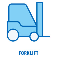 Forklift Icon simple and easy to edit for your design elements