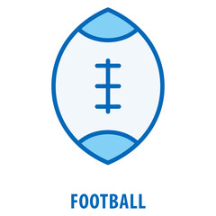 Obraz premium Football Icon simple and easy to edit for your design elements