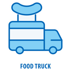 Food Truck Icon simple and easy to edit for your design elements