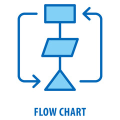 Flow Chart Icon simple and easy to edit for your design elements