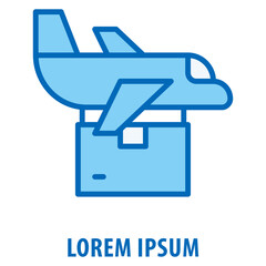 Flight Delivery Icon simple and easy to edit for your design elements