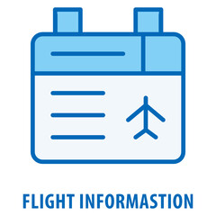 Obraz premium Flight informastion Icon simple and easy to edit for your design elements