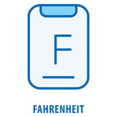 Fahrenheit Icon simple and easy to edit for your design elements