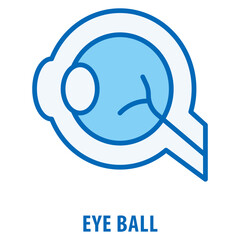 Eye Ball Icon simple and easy to edit for your design elements