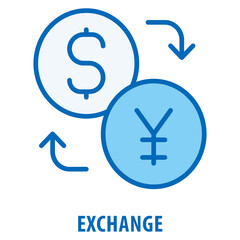 Exchange Icon simple and easy to edit for your design elements