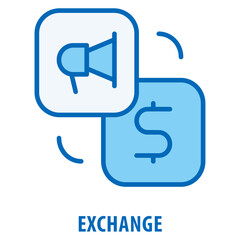 Exchange Icon simple and easy to edit for your design elements
