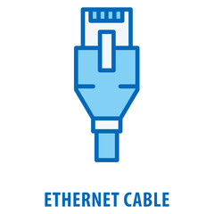 Ethernet Cable Icon simple and easy to edit for your design elements