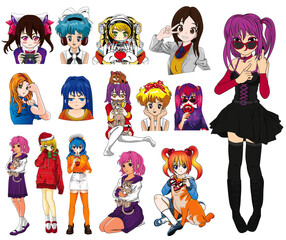 Anime Girls Collection 1 Vector 2020